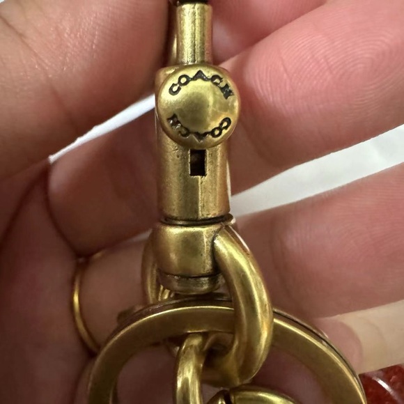 Coach Cherry Bag Charm Key Chain in Red - Picture 5 of 8